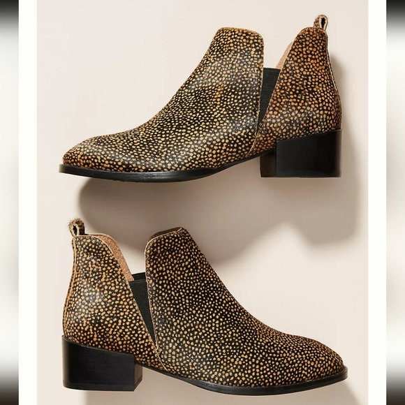 Anthropologie Seychelles Offstage Chelsea Boots Animal Print 8.5 - Picture 2 of 11